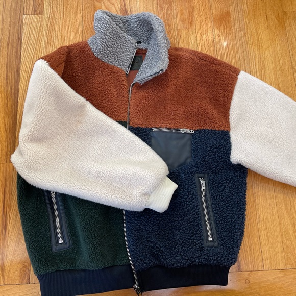 BlankNYC color block Sherpa jacket - Picture 2 of 4